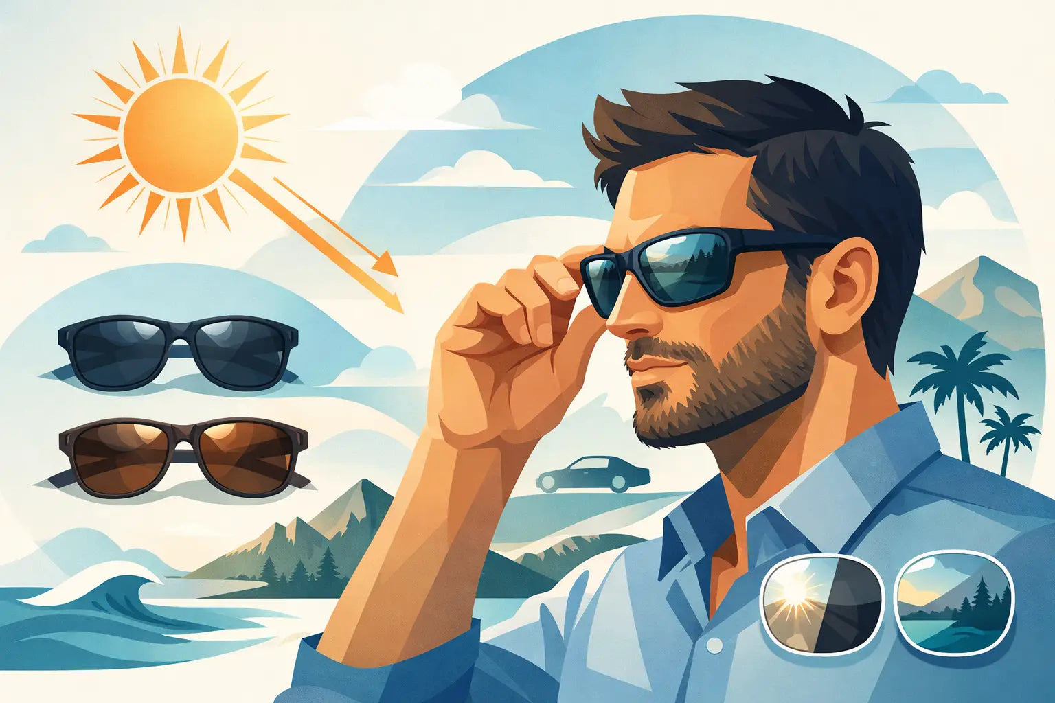 Lentes solares polarizados hombre: cómo elegir
