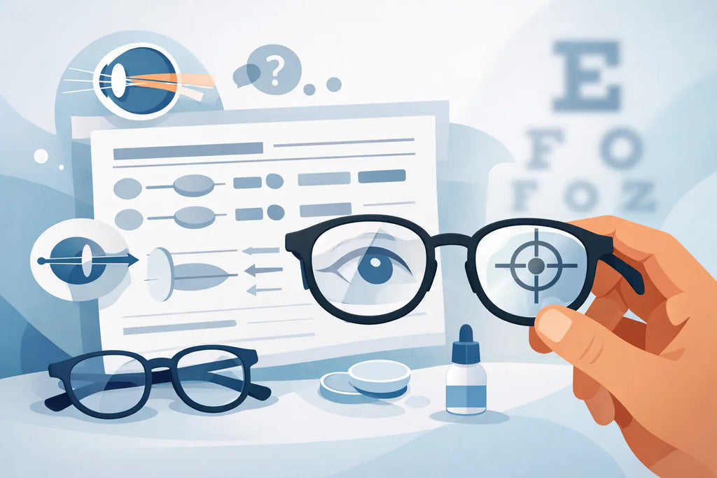 Cómo leer una receta de lentes sin confundirte