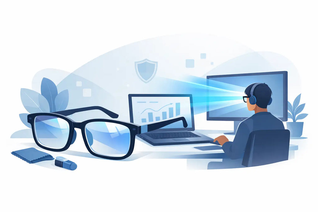 Guía de lentes para computadora