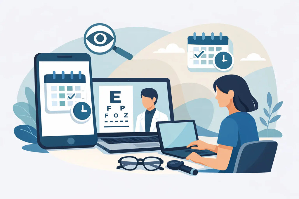 Cómo agendar examen visual online sin vueltas