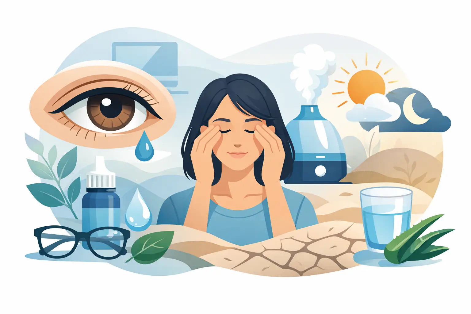 Cómo evitar ojos secos y cuidar tu comodidad